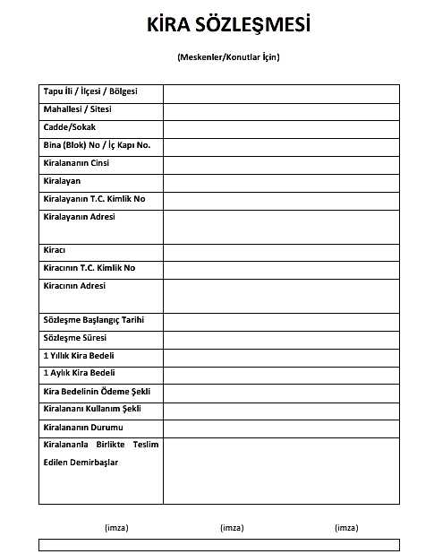 Kira Sözleşmesi Ne Zaman Sona Erer?