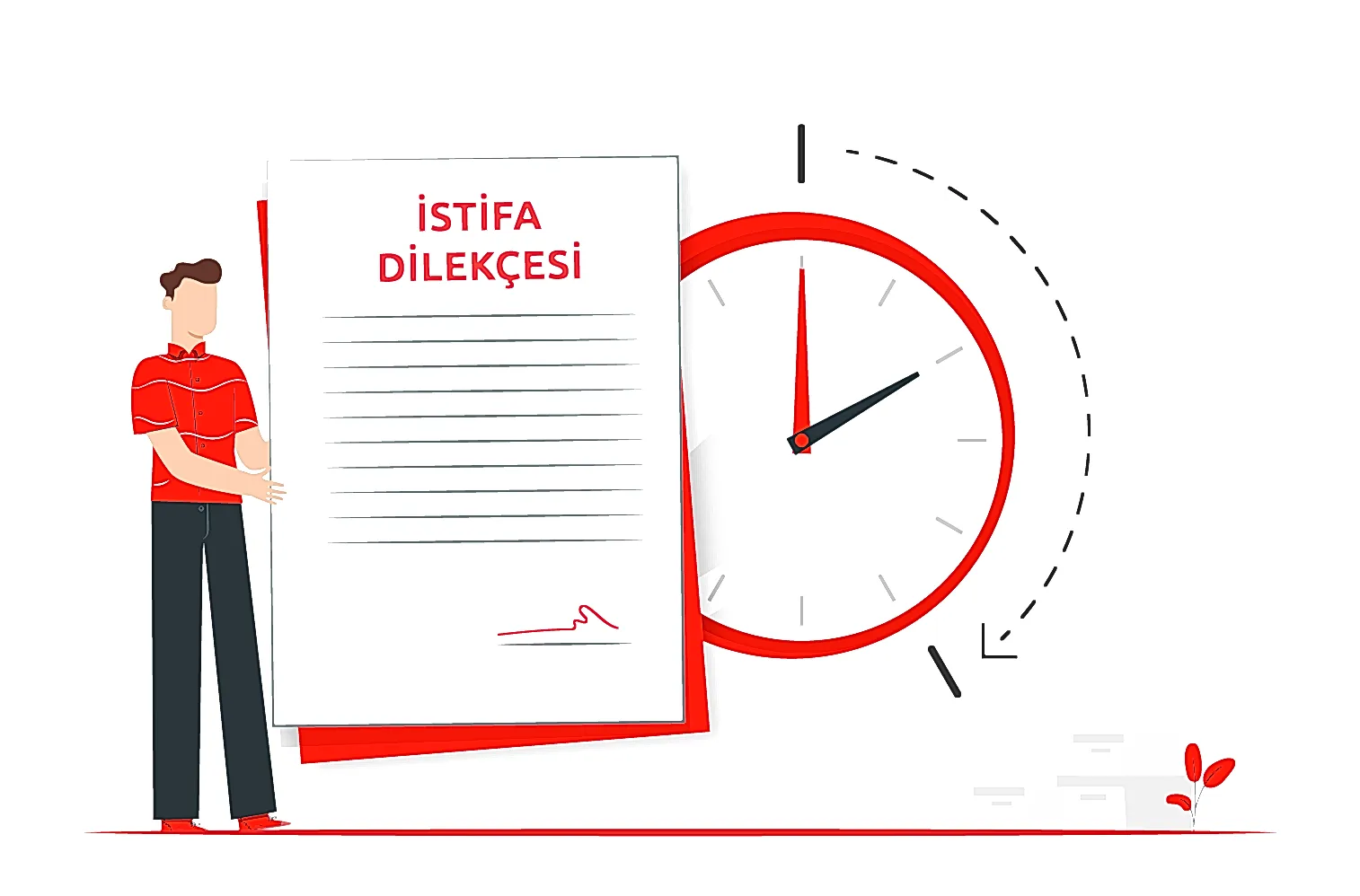 İşçinin istifa dilekçesinde sebep bildirmemesi
